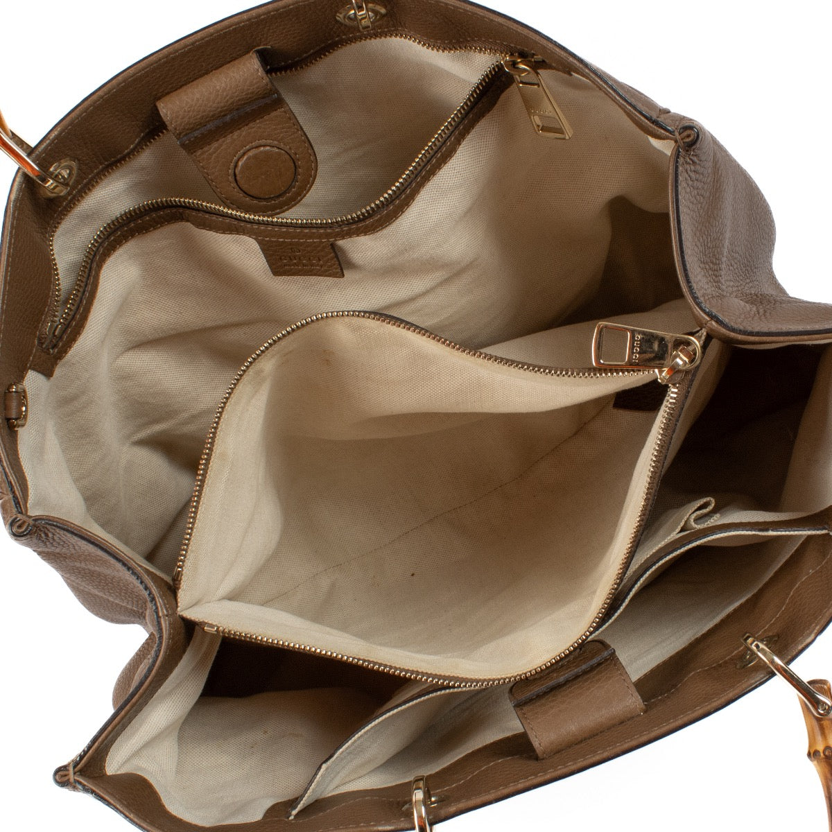shop 100% authentic second hand Gucci Brown Bamboo Shopper Bag on Labellov.com