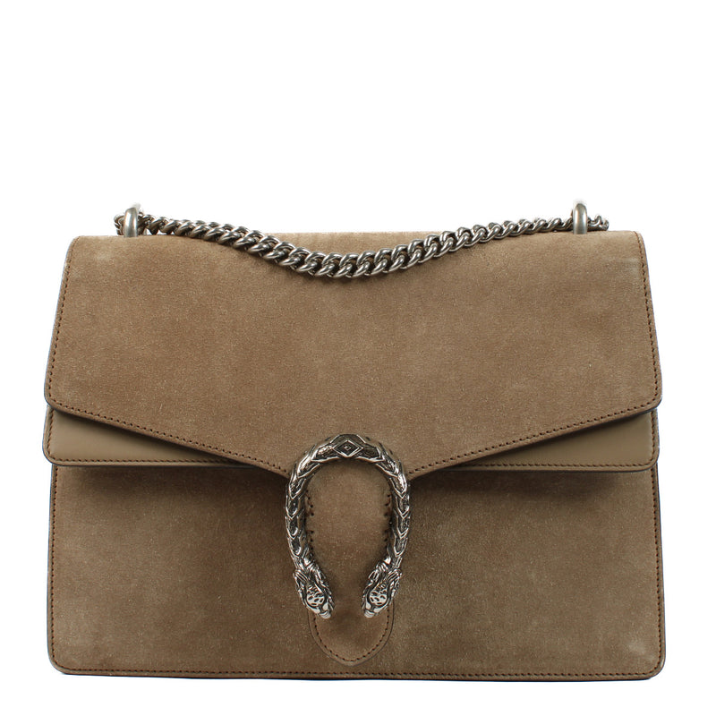 Gucci Beige Suede Medium Dionysus Bag for the best price at Labellov secondhand luxury.