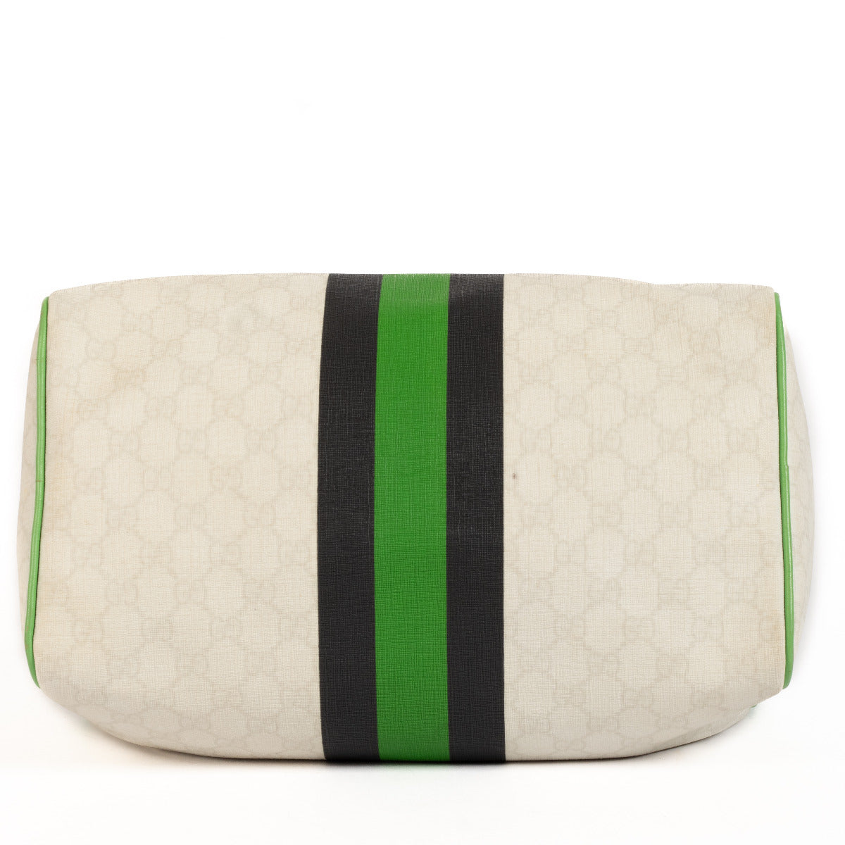 Are you looking for an authentic designer bag such as this Gucci White and Green Bowling Boston Bag?
