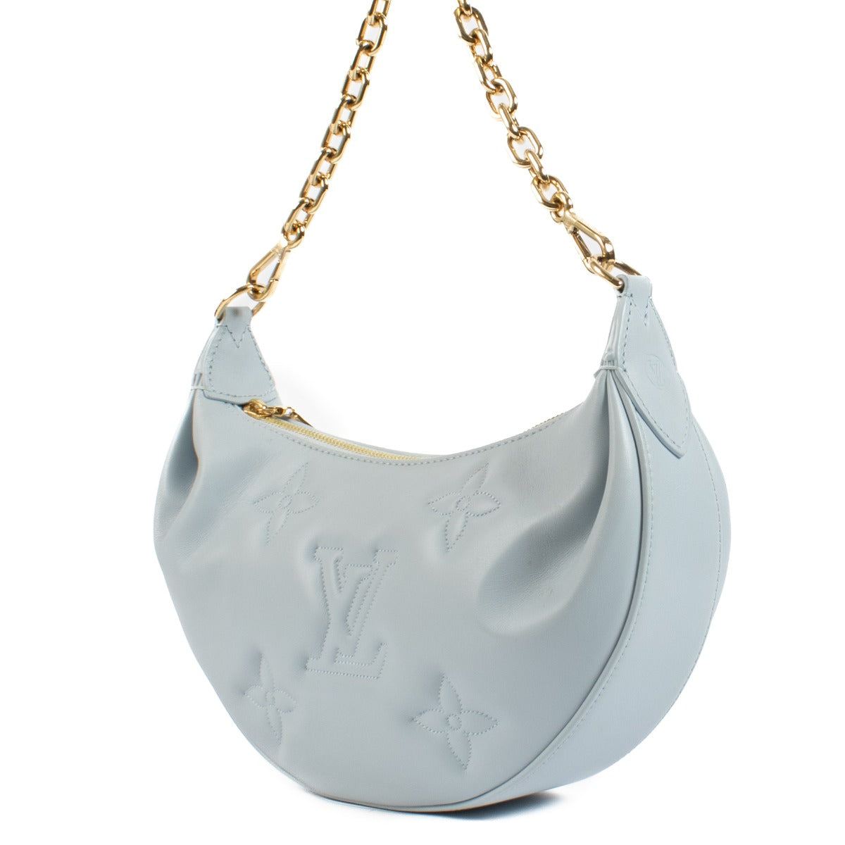 Sac Over The Moon Louis Vuitton Bubblegram bleu glacier