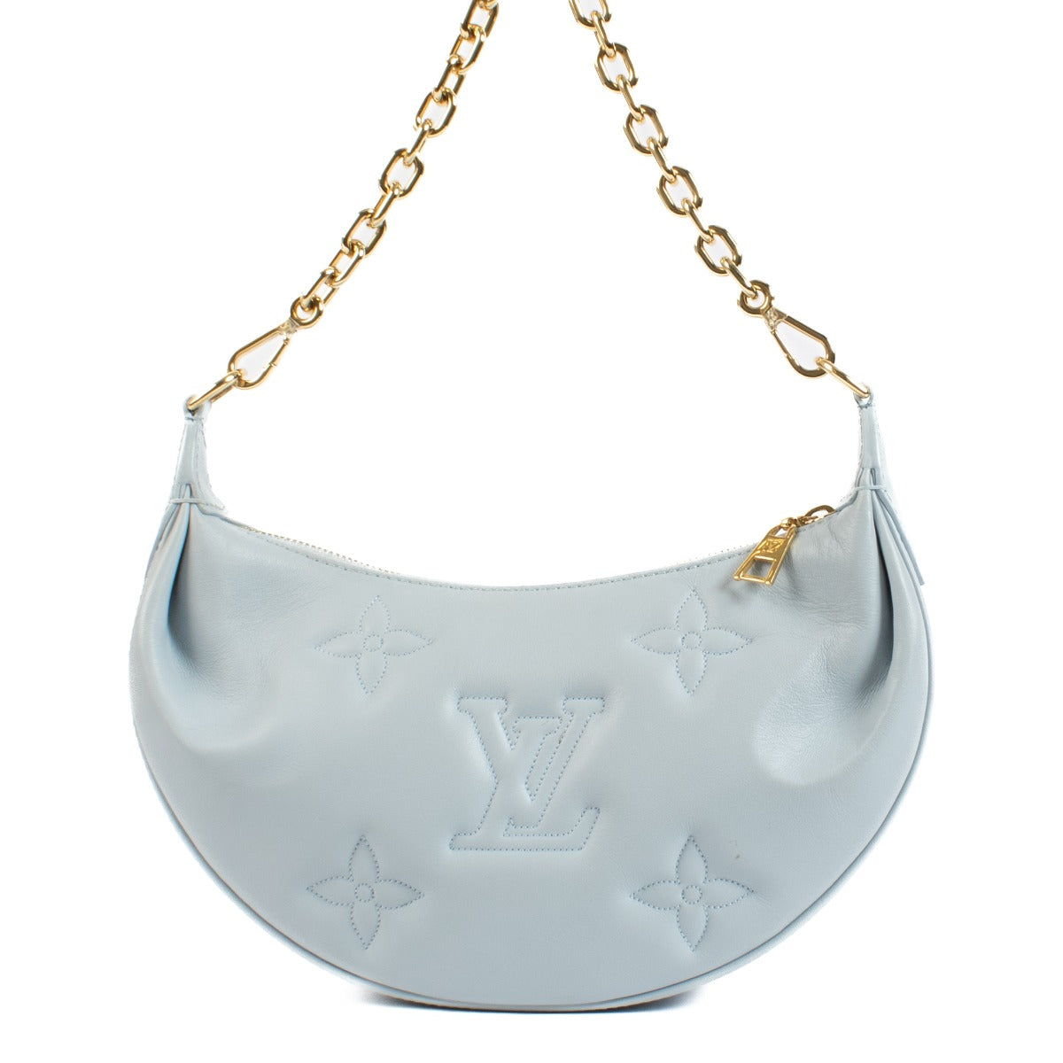 Sac Over The Moon Louis Vuitton Bubblegram bleu glacier