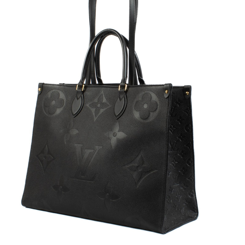 Louis Vuitton Black Monogram Empreinte Onthego GM Bag