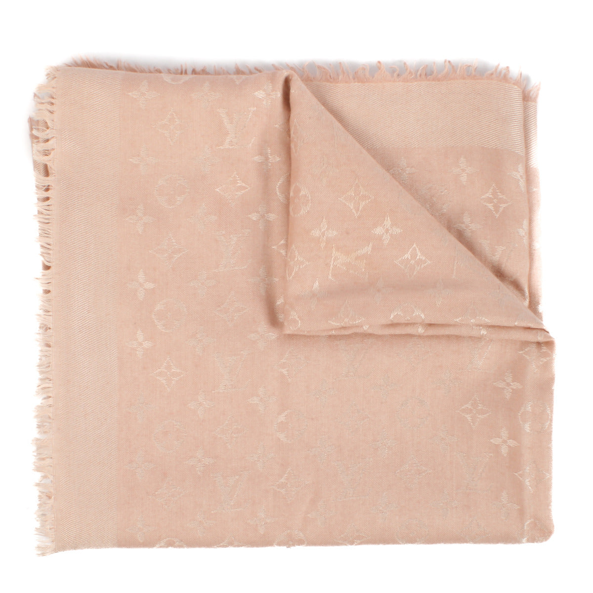 100% authentic Louis Vuitton Pink Monogram Classique Shawl for sale at Labellov