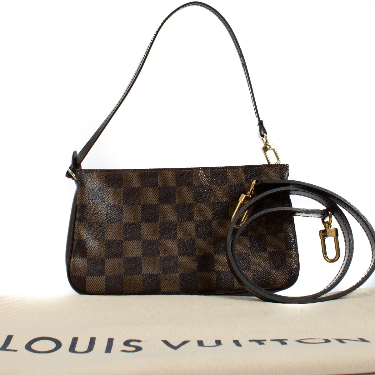 Authentic second hand Louis Vuitton Damier Ebene Pochette Bag on Labellov.com