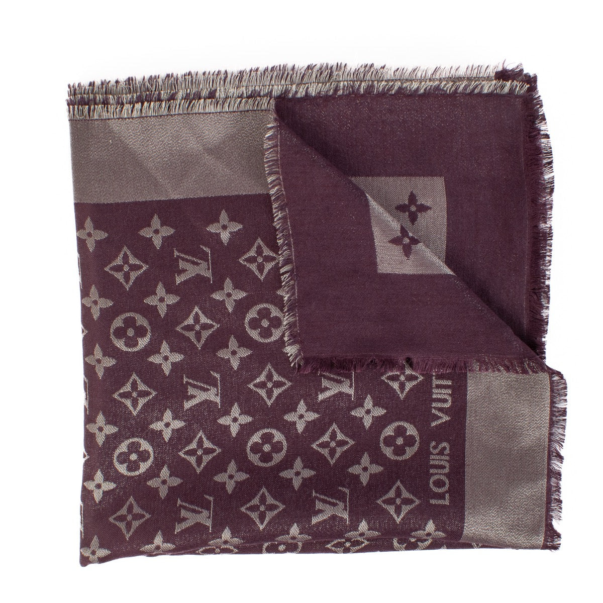 shop 100% authentic second hand Louis Vuitton Purple Monogram Shine Shawl on Labellov.com