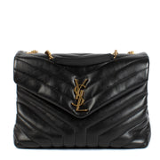 shop 100% authentic second hand Saint Laurent Black Loulou Medium Crossbody Bag on Labellov.com