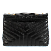 shop 100% authentic second hand Saint Laurent Black Loulou Medium Crossbody Bag on Labellov.com