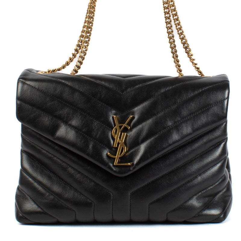 shop 100% authentic second hand Saint Laurent Black Loulou Medium Crossbody Bag on Labellov.com