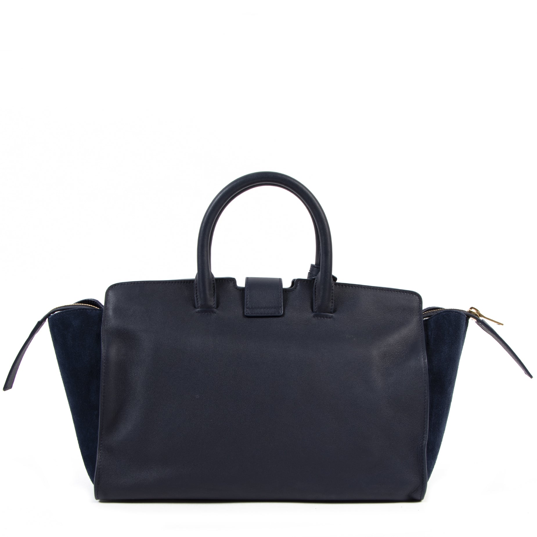 Saint Laurent Small Blue Downtown Cabas kopen en verkopen aan de beste prijs