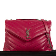 Shop safe online at Labellov in Antwerp, Brussels and Knokke this 100% authentic second hand Saint Laurent Bright Pink Loulou Crossbody Bag