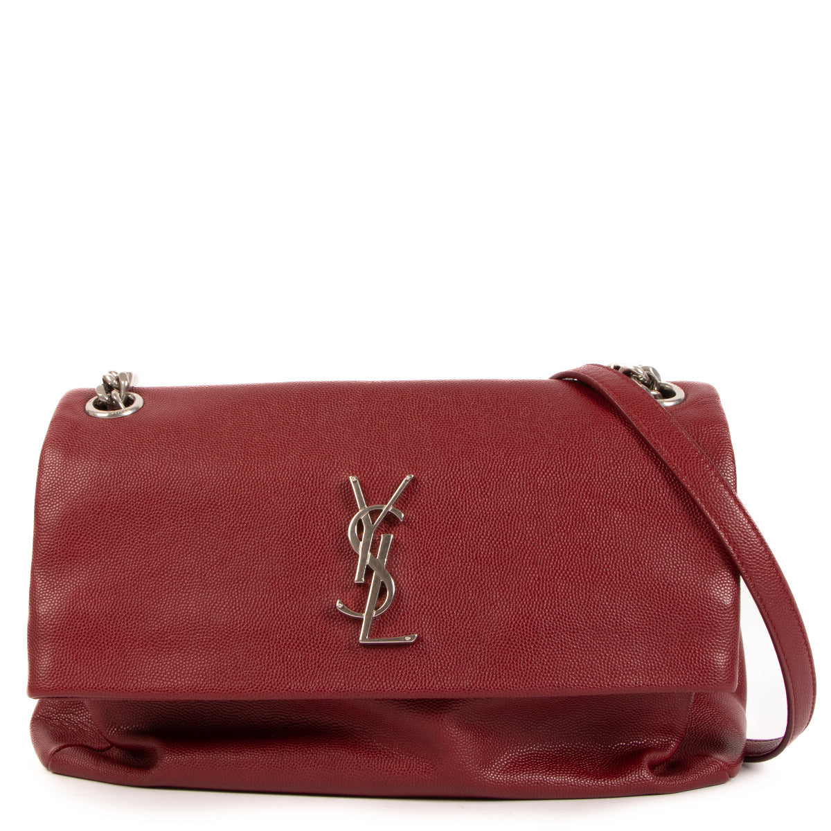 Saint Laurent Burgundy Leather Crossbody for the best price at Labellov secondhand luxury in Antwerp. Buy and sell your preloved and new designer bags.