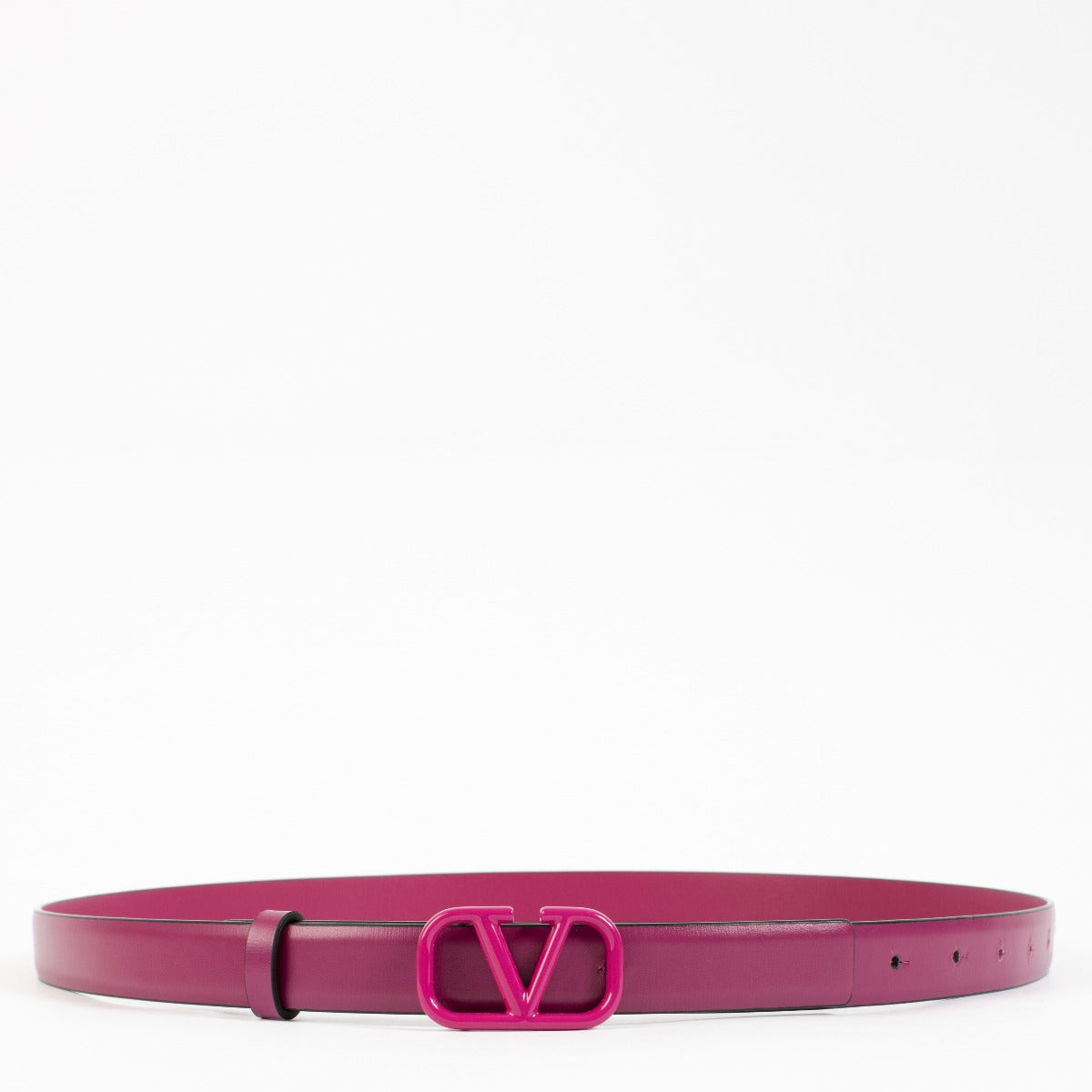 Valentino Garavani Fuchsia Vlogo Signature 20 mm Riem - maat 90