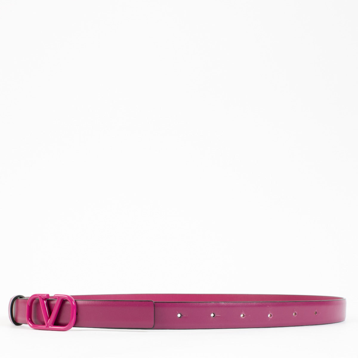 Valentino Garavani Fuchsia Vlogo Signature 20 mm Riem - maat 90