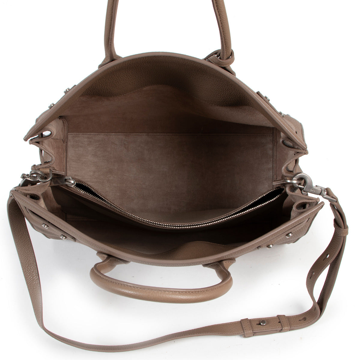 Saint Laurent Taupe Sac De Jour Tote