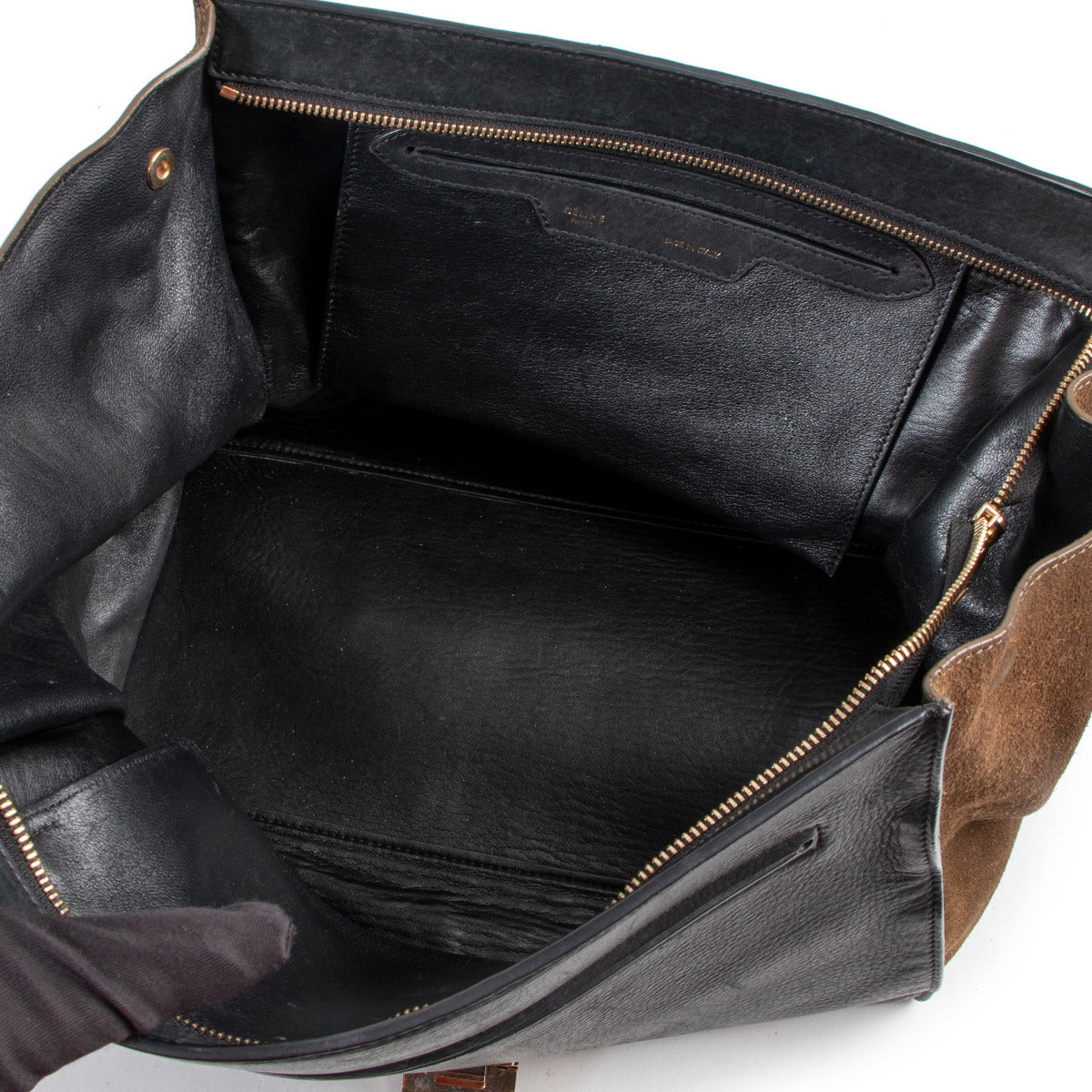 Celine Bi-color Medium Trapeze Handbag