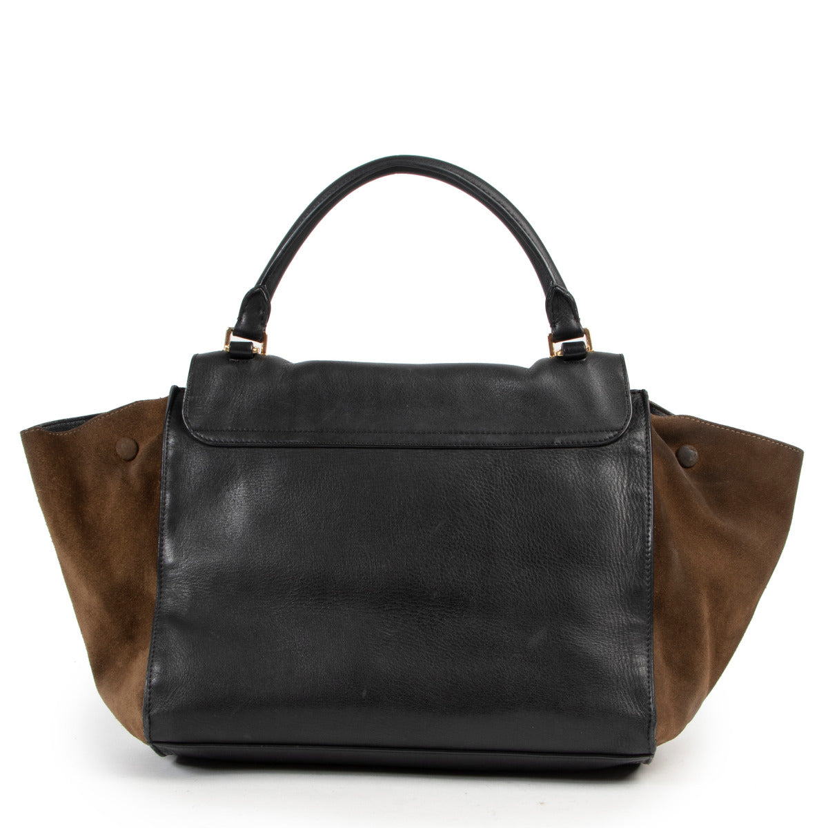 Celine Bi-color Medium Trapeze Handbag