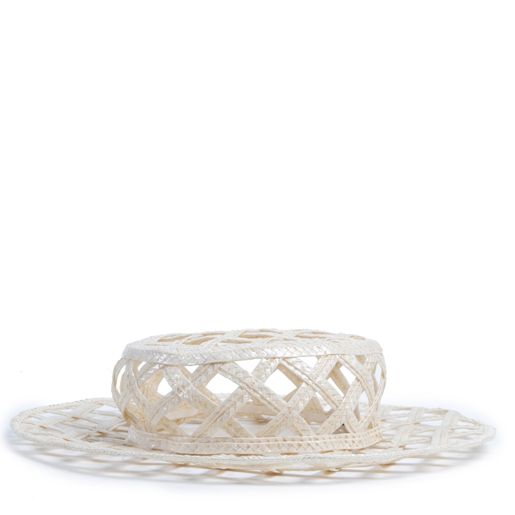 Chanel Straw Cutout Hat