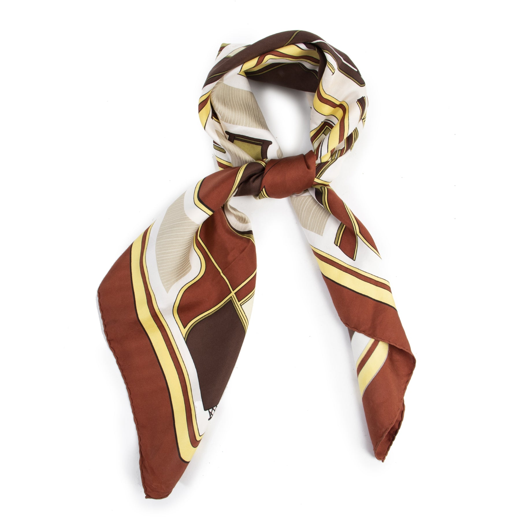 Authentieke Tweedehands Hermès Silk Les Coupés Scarf juiste prijs veilig online shoppen luxe merken webshop winkelen Antwerpen België mode fashion