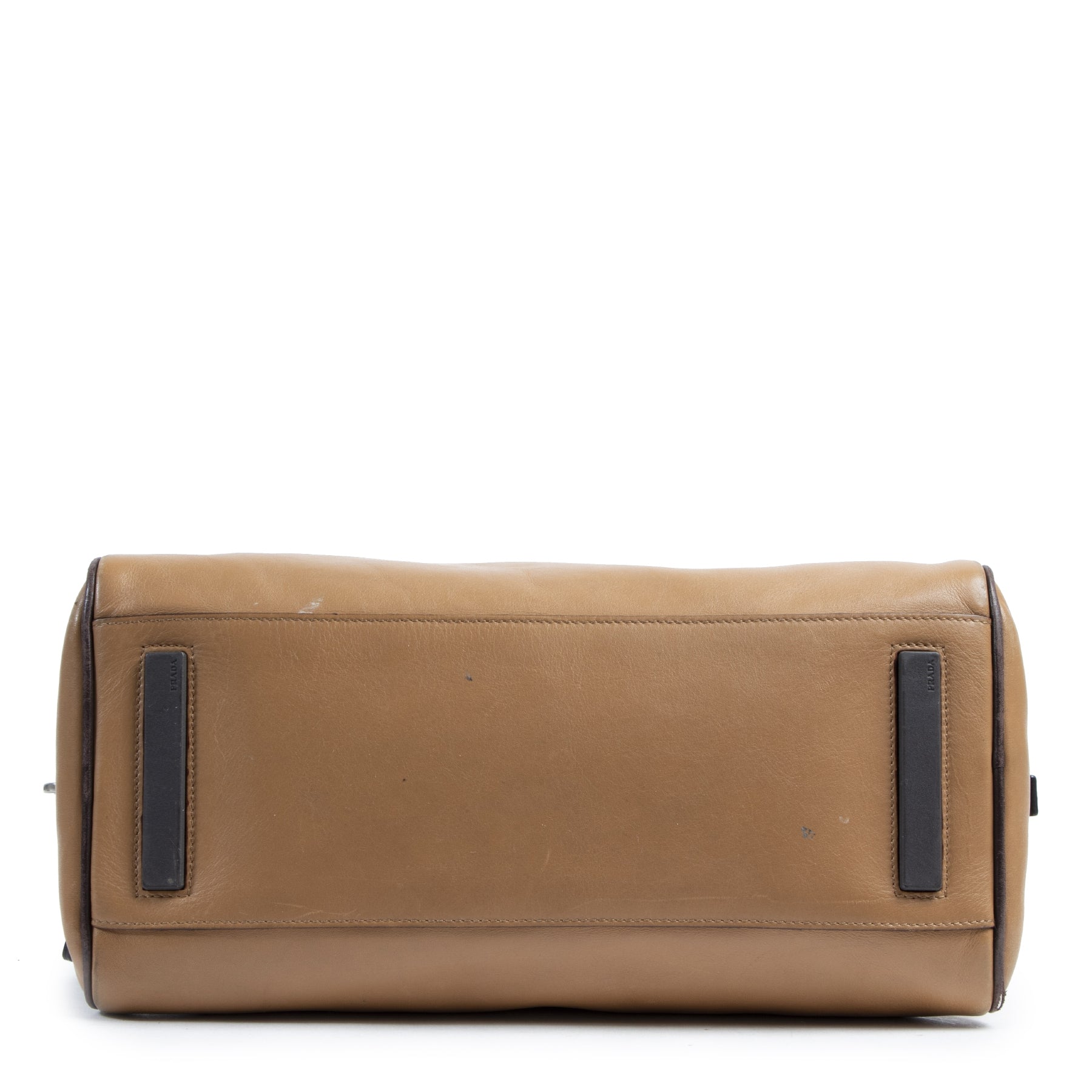 Authentic secondhand Prada Duotone Bowling Bag designer bags designer brands fashion luxury vintage webshop safe secure online shopping