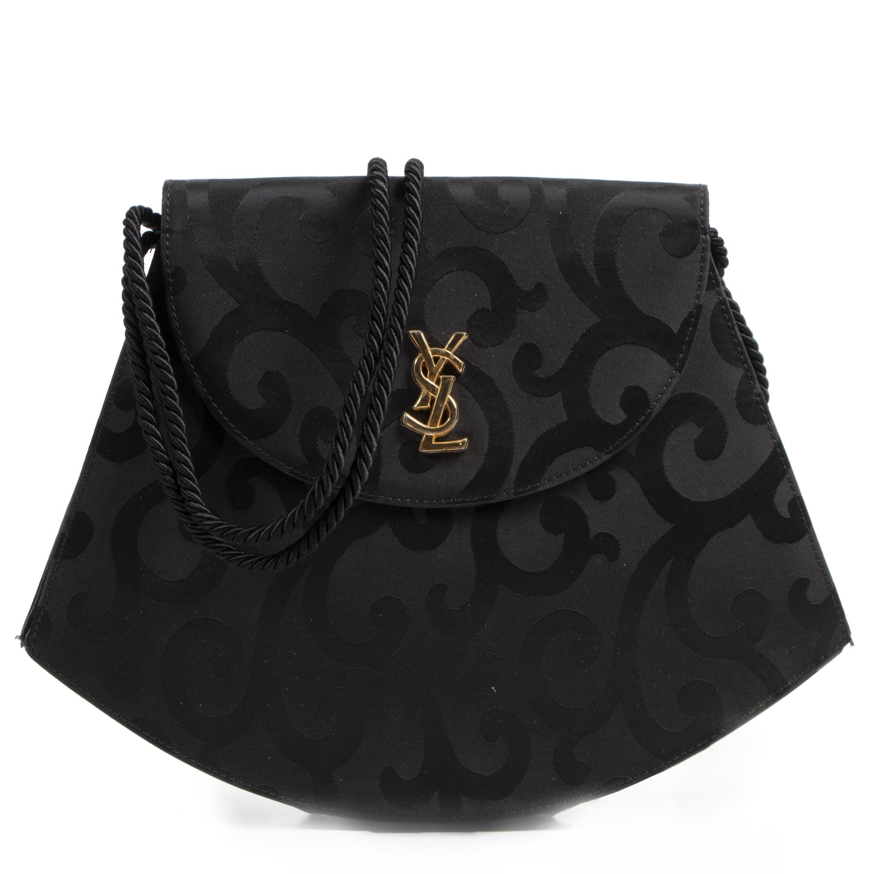 Authentic secondhand Saint Laurent Black Tassle Shoulder Bag designer bags designer brands fashion luxury vintage webshop safe secure online shopping
