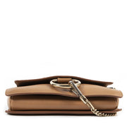 koop veilig online Chloe Caramel Python Calfskin Small Faye Shoulder Bag