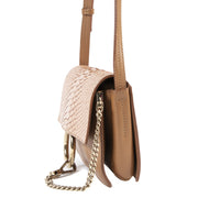 Chloe Caramel Python Calfskin Small Faye Shoulder Bag
