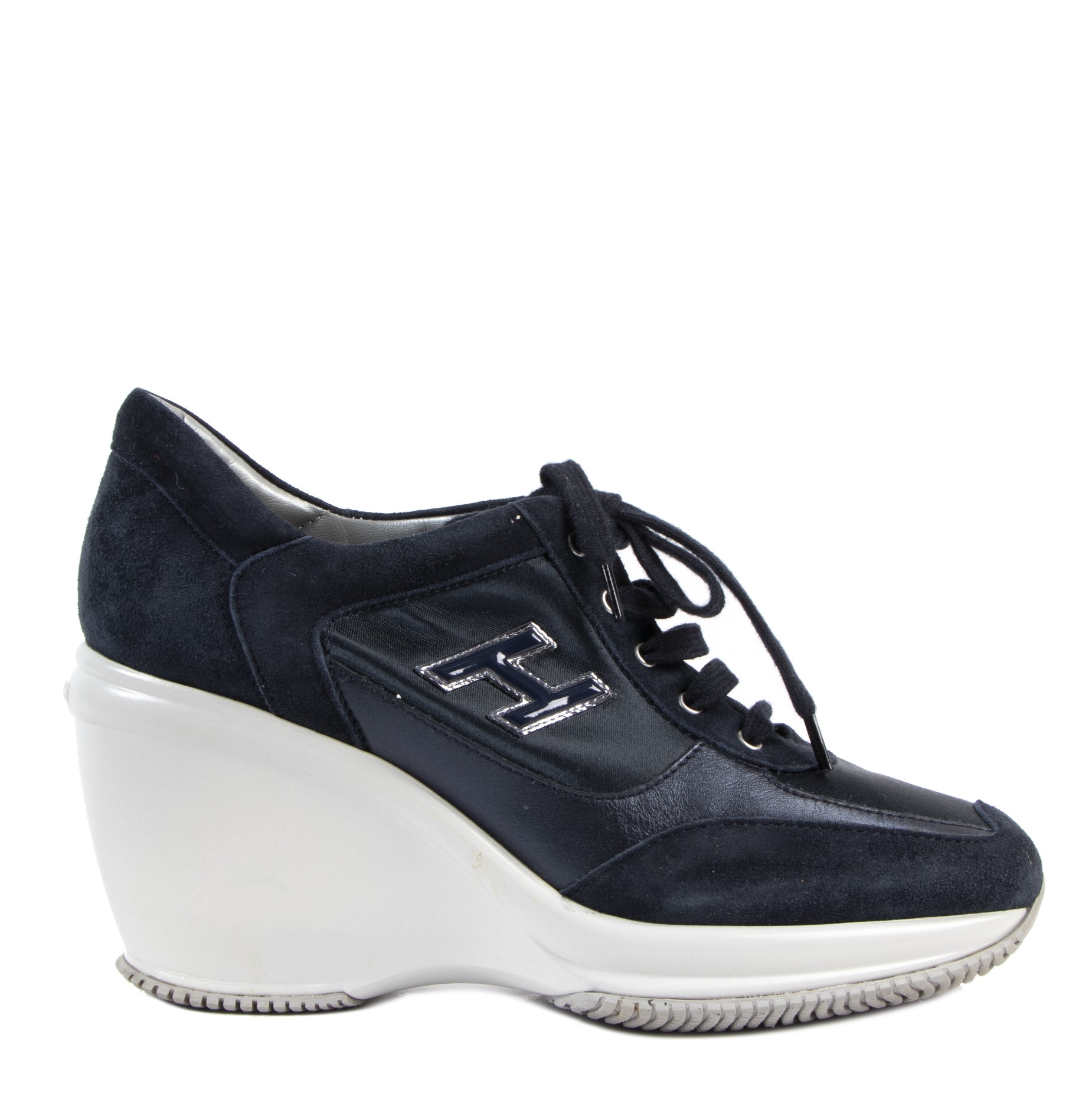 Hogan Blue Wedge Sneakers - size 38,5