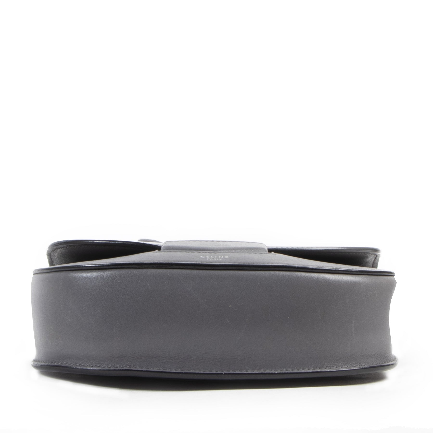 Authentique seconde-main vintage Céline Small Grey Trotteur Crossbody Bag achète en ligne webshop LabelLOV