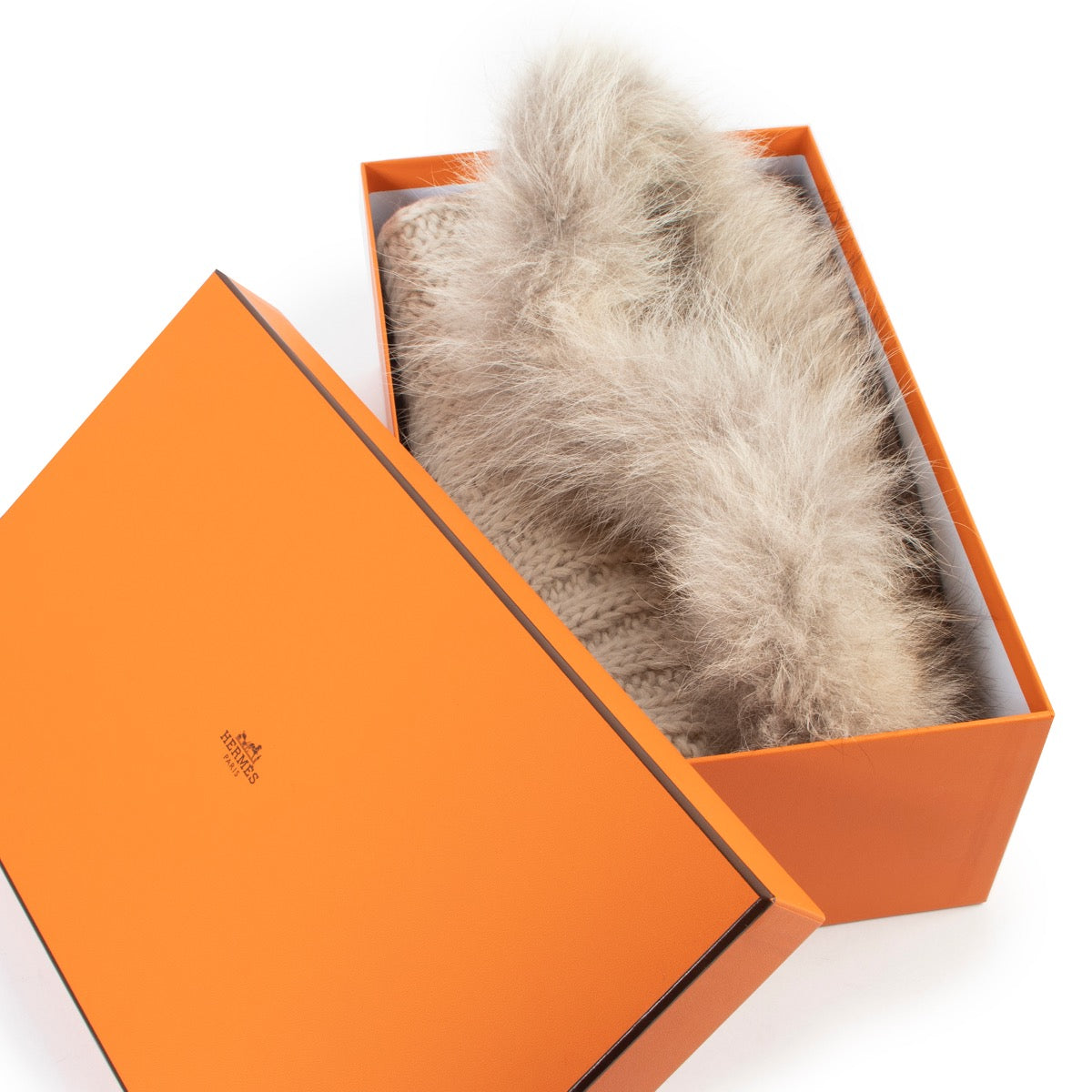 This Hermès Fur Scarf is available at Labellov online or in store in Antwerp