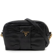Authentieke Tweedehands Prada Black Bow Detail Crossbody Bag juiste prijs veilig online shoppen luxe merken webshop winkelen Antwerpen België mode fashion