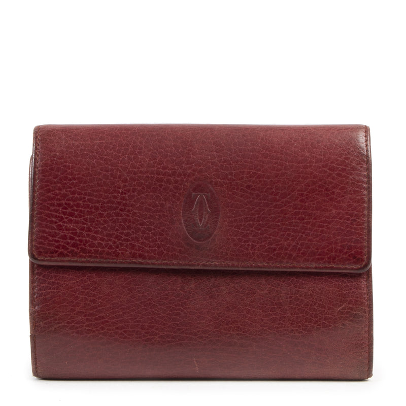 Cartier Burgundy Trifold Wallet