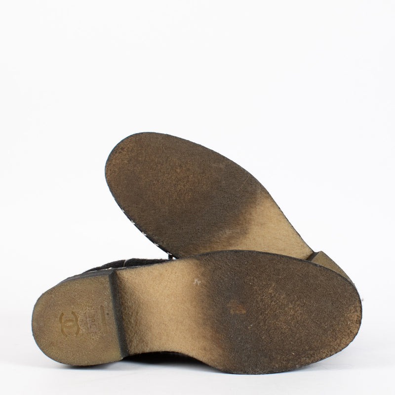 Authentic preloved Chanel Black Ankle Boots - Size 39 on Labellov.com