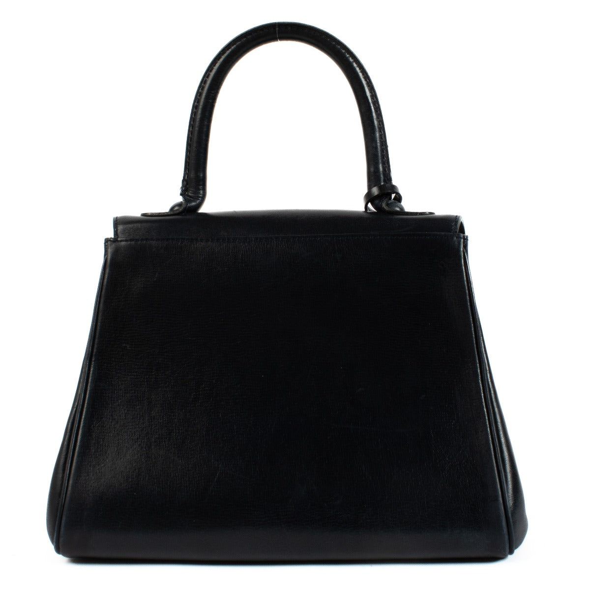 Delvaux Brillant PM en cuir bleu vintage