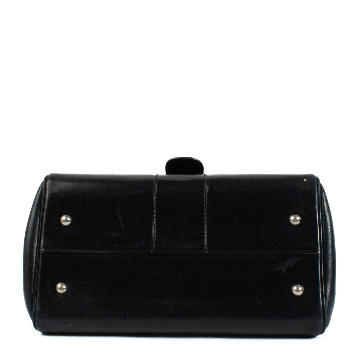 Delvaux Brillant PM en cuir bleu vintage