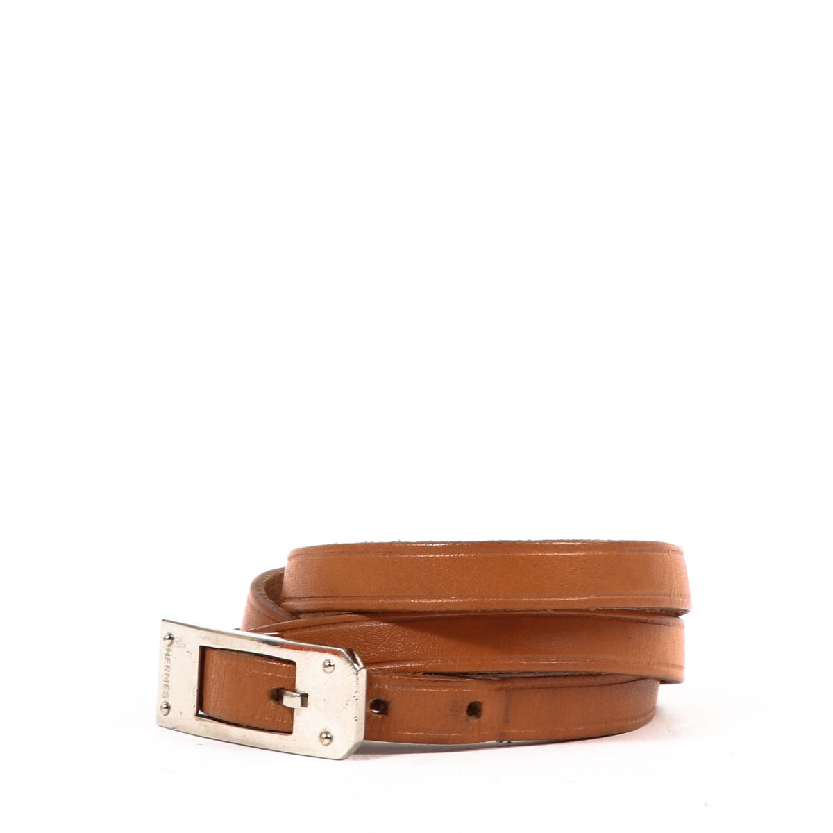 Hermès Vintage Leather Triple Tour Kelly Aldion Bracelet