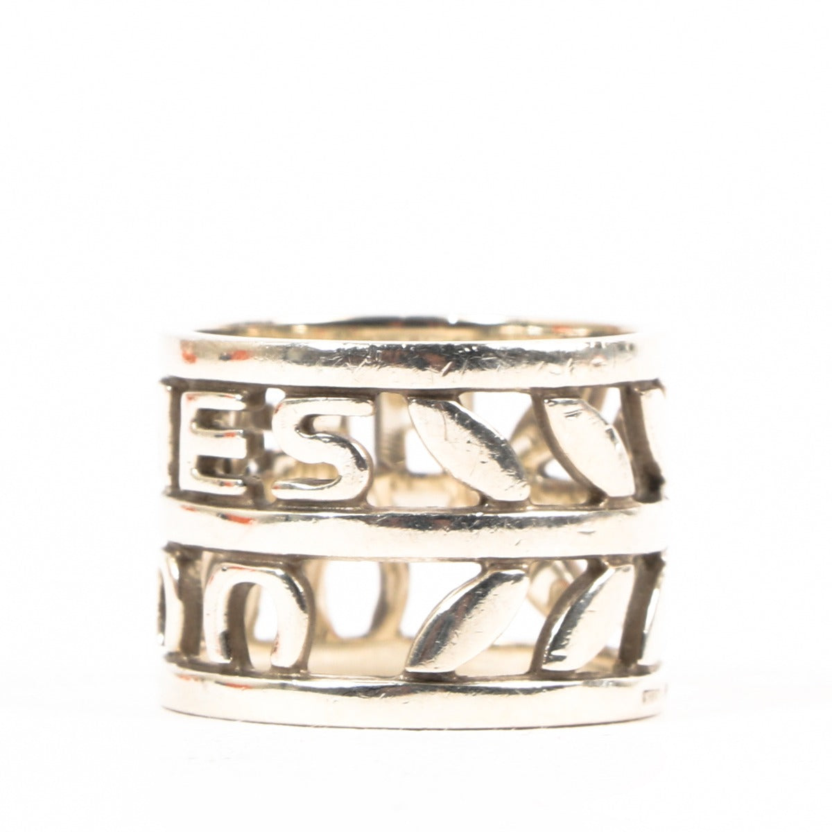 Buy an authentic Hermès Silver Campaign Ring in very good condition at Labellov in Antwerp.