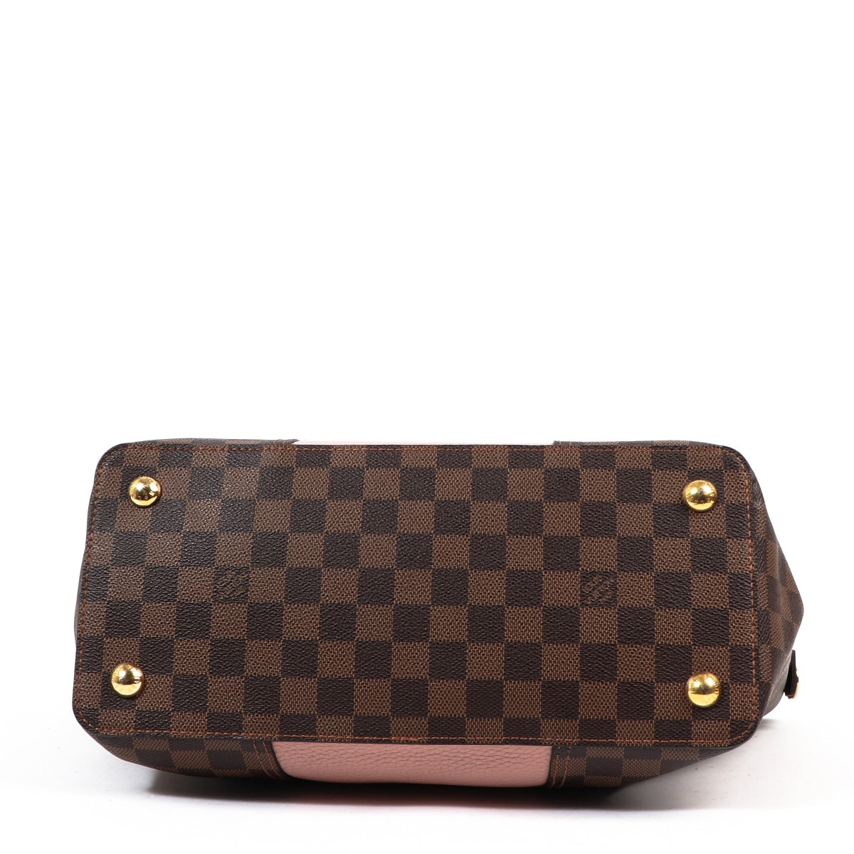 Buy a vintage authentic Louis Vuitton Damier Ebene Pink Canvas Jersey Magnolia Tote Bag in very good condition at Labellov in Antwerp.