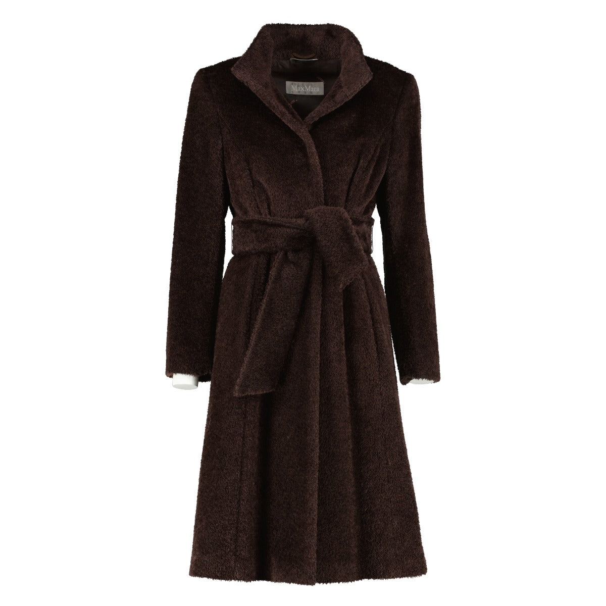 Max Mara Brown Alpaca Coat - Size FR 38