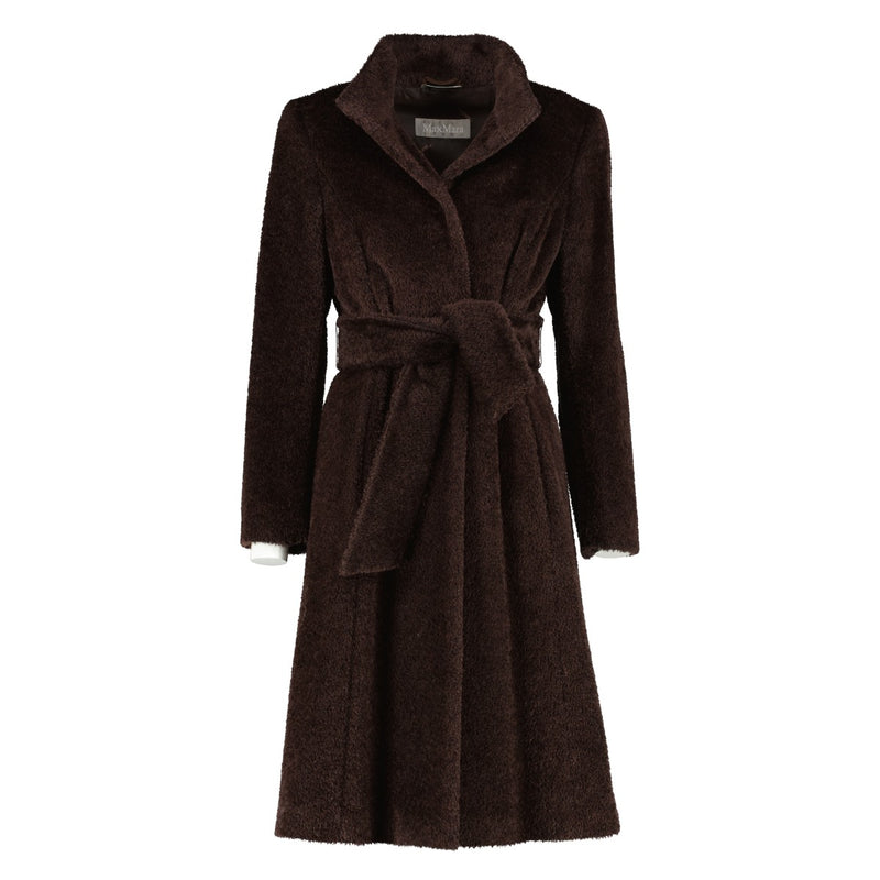 Max Mara Brown Alpaca Coat - Size FR 38