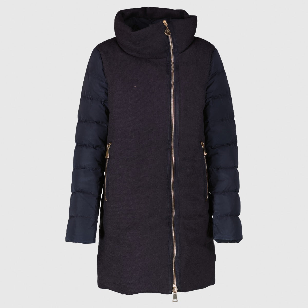 Moncler Blue Aglaia Coat - Size 0