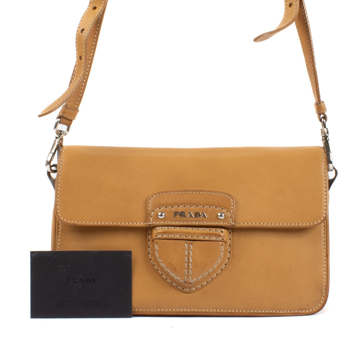 shop 100% authentic second hand Prada Beige City Calf Crossbody Bag on Labellov.com