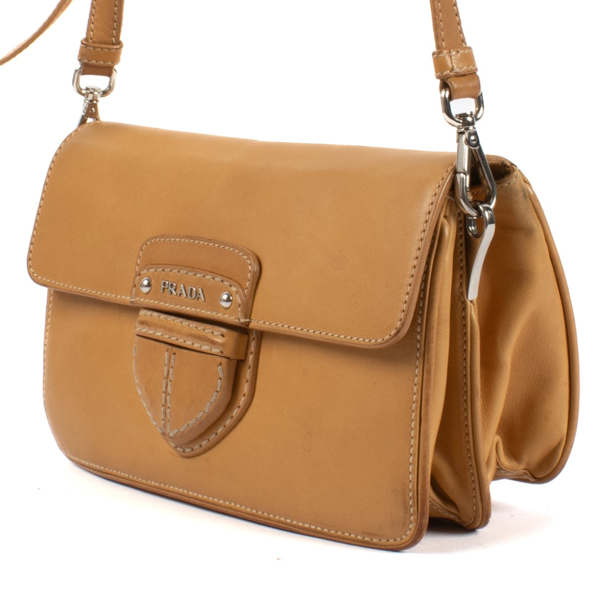shop 100% authentic second hand Prada Beige City Calf Crossbody Bag on Labellov.com