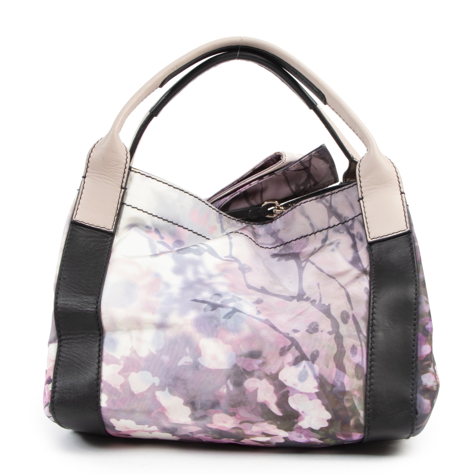 Valentino Floral Printed Tessuto Medium Nylon Tote