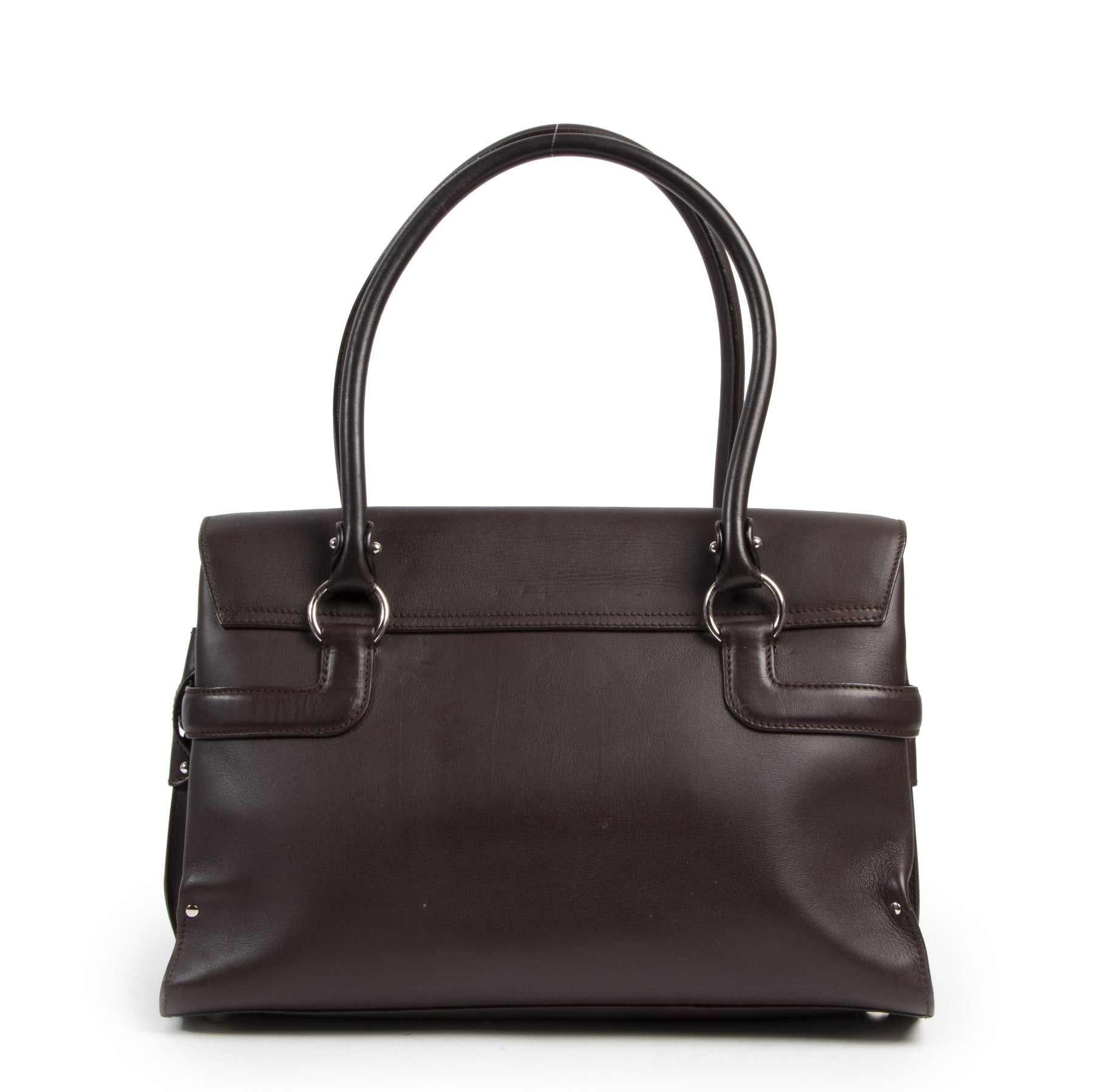 Salvatore Ferragamo Brown Top Handle Bag for the best price at Labellov