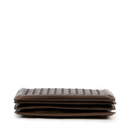 Buy online an authentic second hand Bottega Veneta Montebello Metallic Bronze Intrecciato Mini Crossbody Bag in very good condition at Labellov in Antwerp.