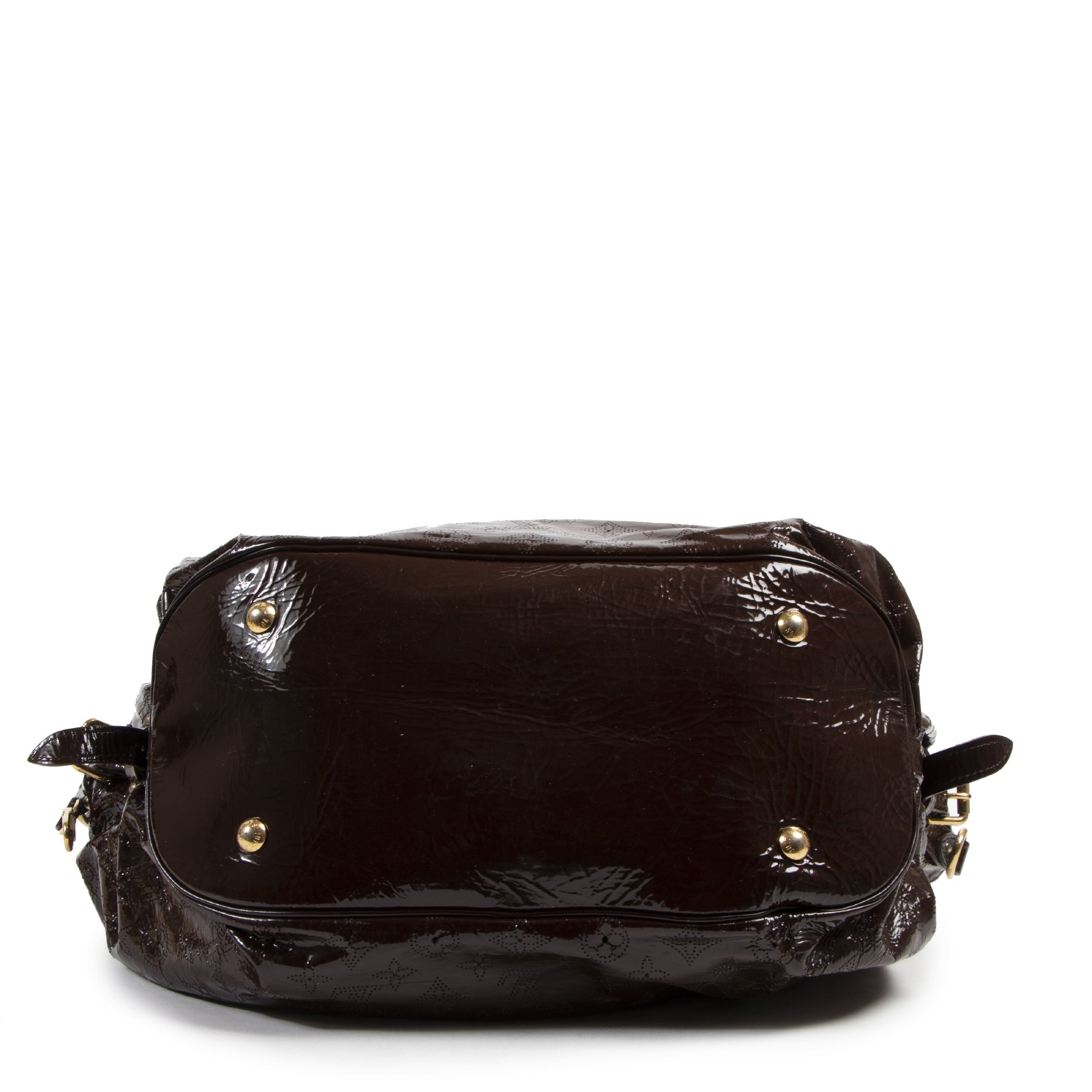 Authentic secondhand Louis Vuitton Brown Vernis Surya XL Bag designer bags fashion luxury vintage webshop safe secure online shopping designer high end brands