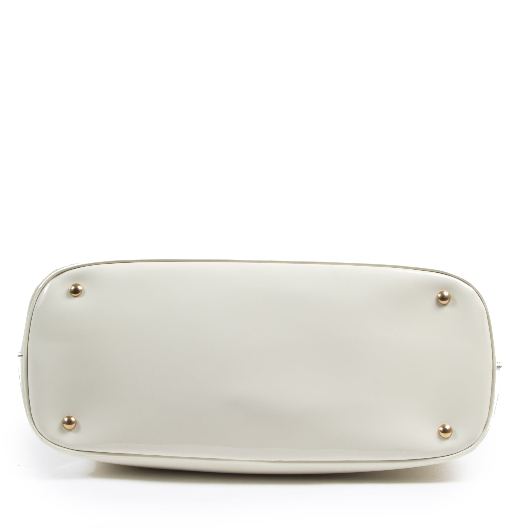 Authentic second-hand vintage Gucci White Horsebit Convertible Bag buy online webshop LabelLOV