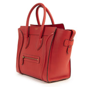 Authentic secondhand Céline Mini Red Luggage Bag designer bags fashion luxury vintage webshop safe secure online shopping designer high end brands