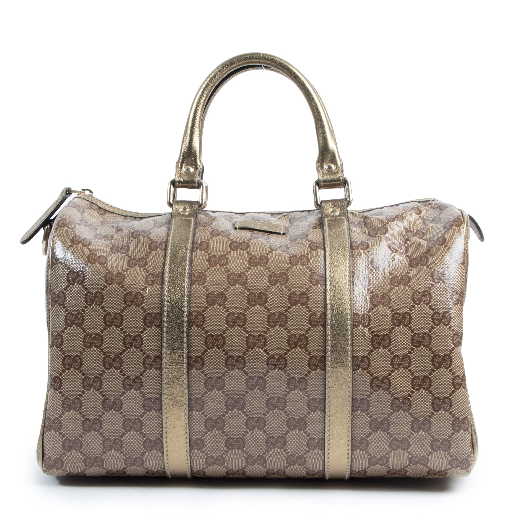 Gucci Metallic Gold Boston Bag for the best price at Labellov secondhand luxury