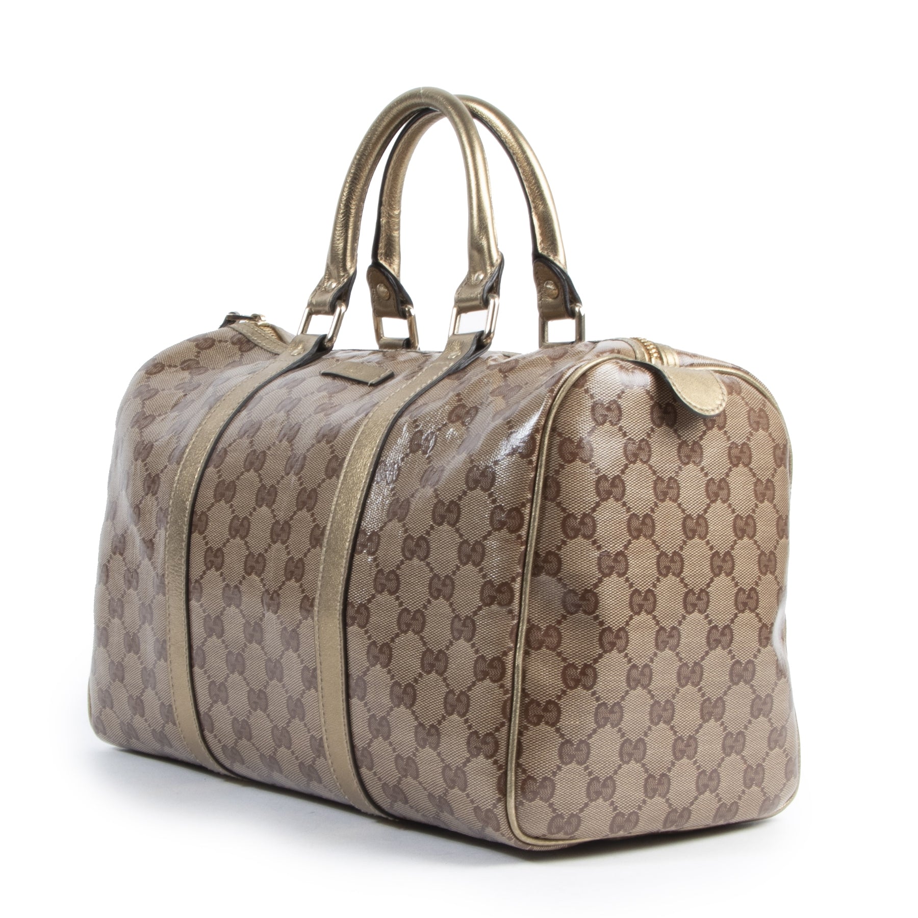 Gucci Metallic Gold Boston Bag kopen en verkopen aan de beste prijs